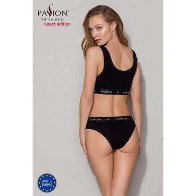 Трусики-слипы из хлопка с эластаном Passion PS004 PANTIES black, size L