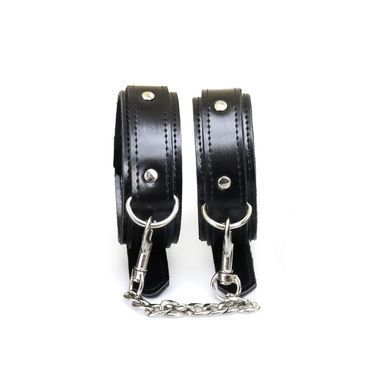 Поножи из экокожи Art of Sex - Legcuffs Emoji