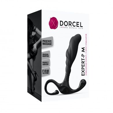 Ручной эргономичный массажер простаты Dorcel Expert P size M, Черный