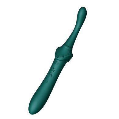 Мультифункціональний вібратор Zalo &mdash; Bess 2 Turquoise Green, 4 насадки, підігрів