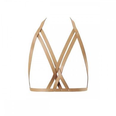Портупея Bijoux Indiscrets MAZE - Halter Bra Harness Braun