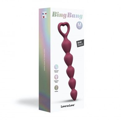 Анальная цепочка Love To Love BING BANG M - PLUM STAR, Розовый