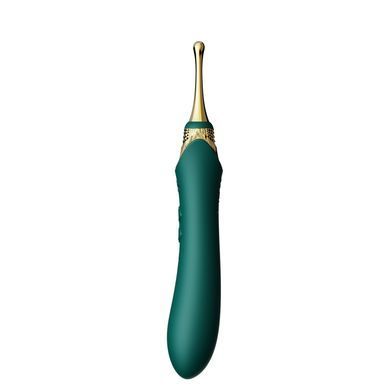 Мультифункціональний вібратор Zalo &mdash; Bess 2 Turquoise Green, 4 насадки, підігрів