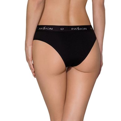 Трусики-сліпи з бавовни з еластаном Passion PS004 PANTIES black, size M