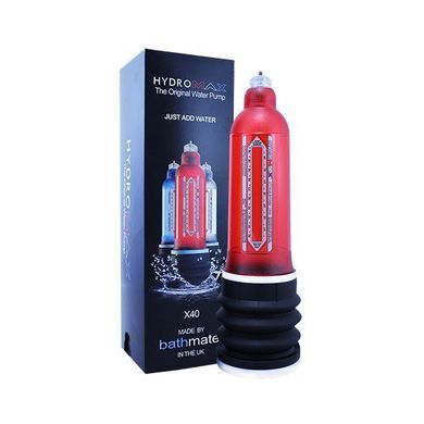 Гідро Bathmate Hydromax 9 Red (X40), для члена довжиною від 18 до 23см, діаметр до 5,5 см, Червоний