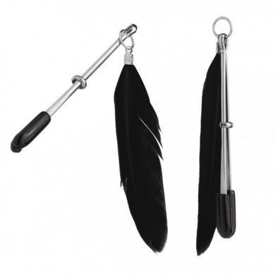 Затискачі на соски Пір'ячко Lucky Bay nipple Play, Black