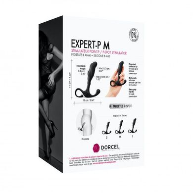 Ручний ергономічний масажер простати Dorcel Expert P size M, Черный