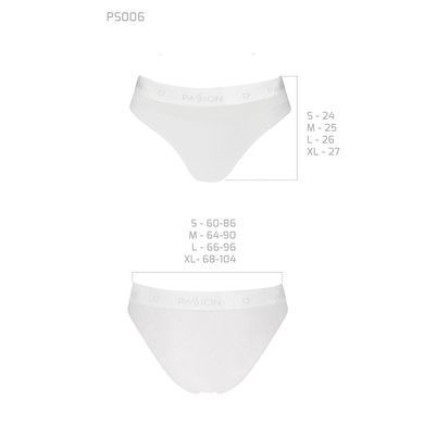 Трусики с прозрачной вставкой Passion PS006 PANTIES white, size M