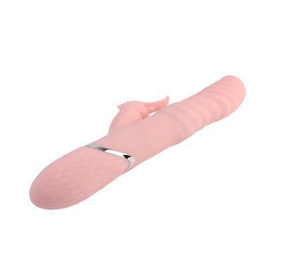 Вибратотр двойной рельефный с вращающимися шариками Chisa Sexy Heat Up Elephish