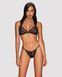 Комплект кружевного белья Obsessive Elisetta set Black L/XL