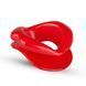 Силиконовая капа-расширитель для рта в форме губ / капа-губы XOXO Blow Me A Kiss Mouth Gag - Red, Красный