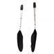 Затискачі на соски Пір'ячко Lucky Bay nipple Play, Black