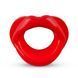 Силиконовая капа-расширитель для рта в форме губ / капа-губы XOXO Blow Me A Kiss Mouth Gag - Red, Красный