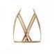 Портупея Bijoux Indiscrets MAZE - Halter Bra Harness Braun