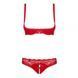 Комплект Obsessive LOVICA SET красный 3 предмета L/XL
