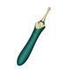 Мультифункціональний вібратор Zalo &mdash; Bess 2 Turquoise Green, 4 насадки, підігрів