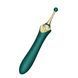 Мультифункціональний вібратор Zalo &mdash; Bess 2 Turquoise Green, 4 насадки, підігрів